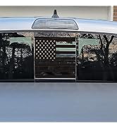 Smeyta Rear Back Middle Window Sticker,American Flag Decal for Toyota Tacoma 2016-2023,Back Cente...