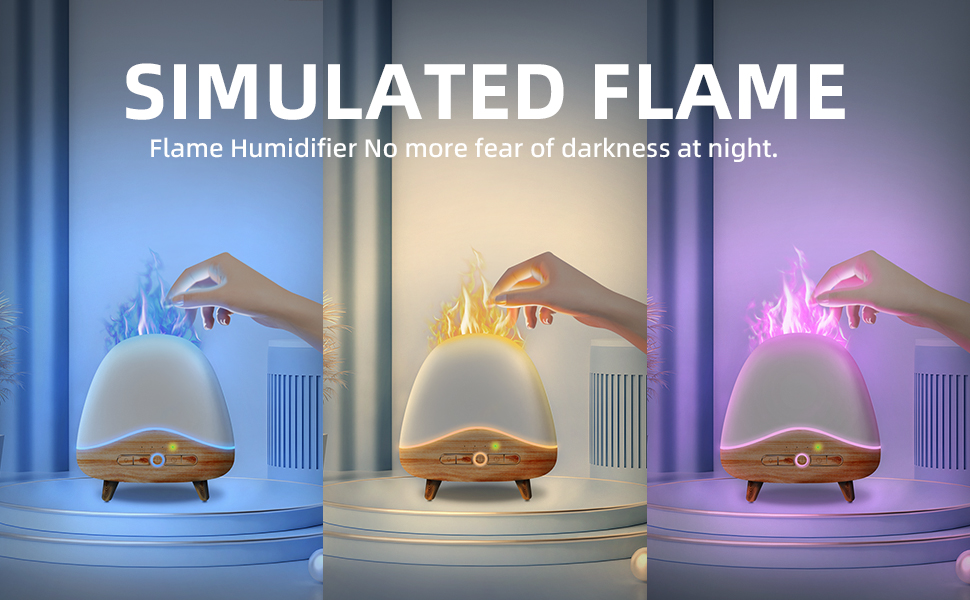 simulated flame