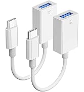 YOFEEPOP USB C to USB A Adapter, 2 Pack Type-C OTG Male to Female Converter, for MacBook, iPad Pr...