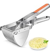 Potato Ricer, Sopito Stainless Steel Potato Masher for Commercial and Home Use Orange