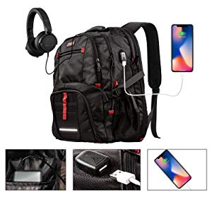 usb port of the backpack