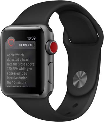 Apple Watch Series 3 GPS Cellular 38mm Space Gray Aluminum Case with Black Sport Band Space Gray Aluminum AT T Newegg