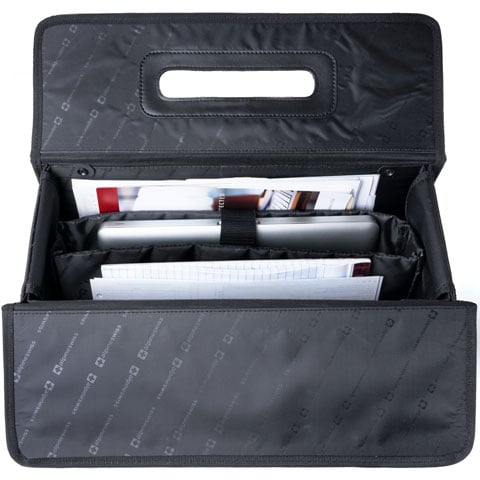 Alpine Swiss Rolling 17” Laptop Briefcase Hard Side Catalog Case on Wheels