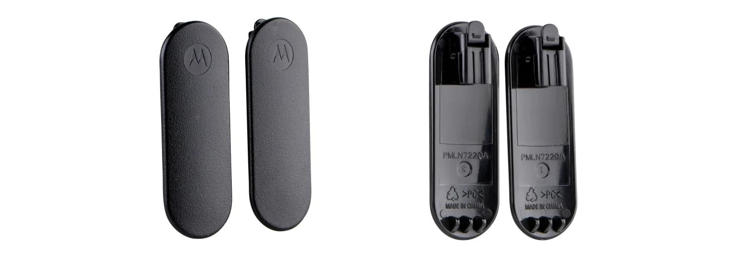 front view and internal view of MOTOROLA PMLN7220AR Belt Clip