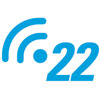 Wireless signal accompanied by a number of “22”  