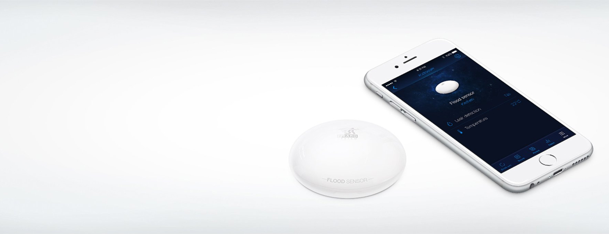 FIBARO HomeKit Flood Sensor, Water & Temperature Sensor for HomeKit