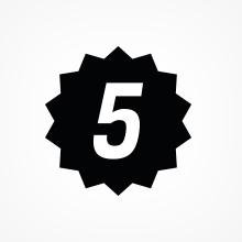 A Five with in a Graphic