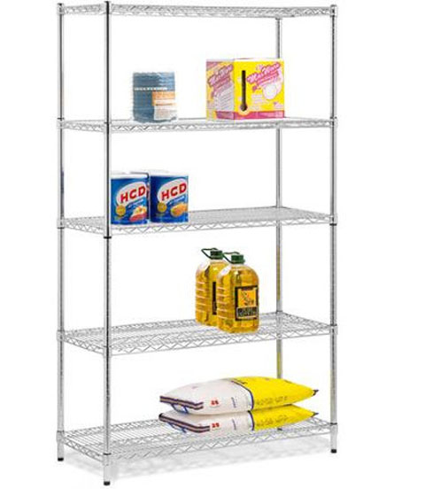 Whitmor 5-Tier Chrome Supreme Shelving