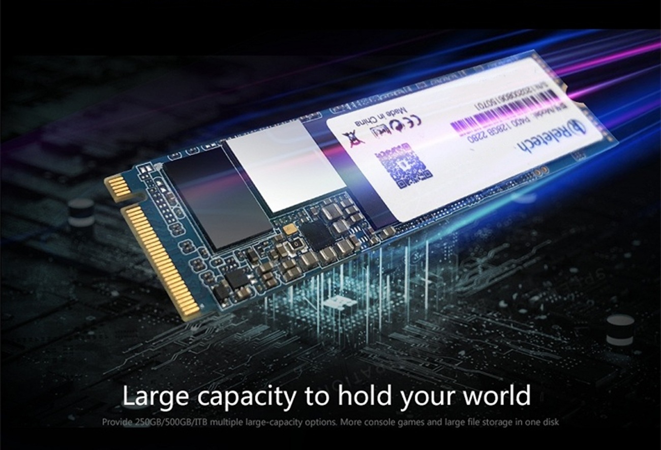 ReleTech P400 512GB M.2 PCIe 2280 NVMe Up to 3,500 MB/s Interface m2 ...