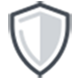 a black shield icon