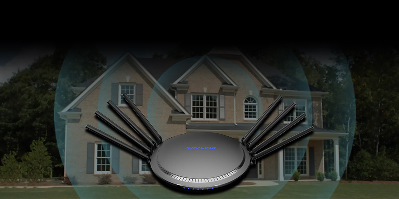 WAVLINK AC3000 TRI-BAND WIFI GIGABIT ROUTER WITH MU-MIMO, TOUCH LINK, QOS, PARENT CONTROL, PERFRECT CONTROL, PERFECT FOR MOST FAMILIES