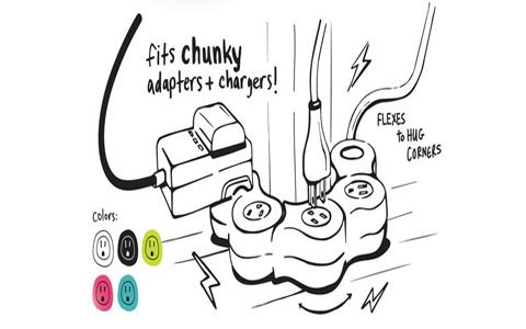 Quirky Pivot Power - Flexible Power Strip