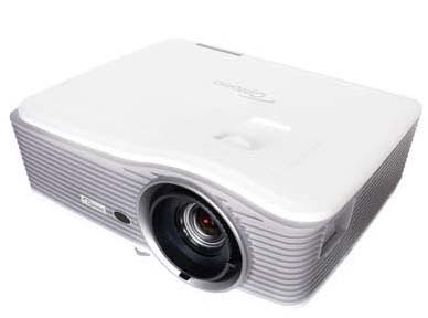 Optoma ProScene W515T 3D DLP Projector Angled Down to the Left