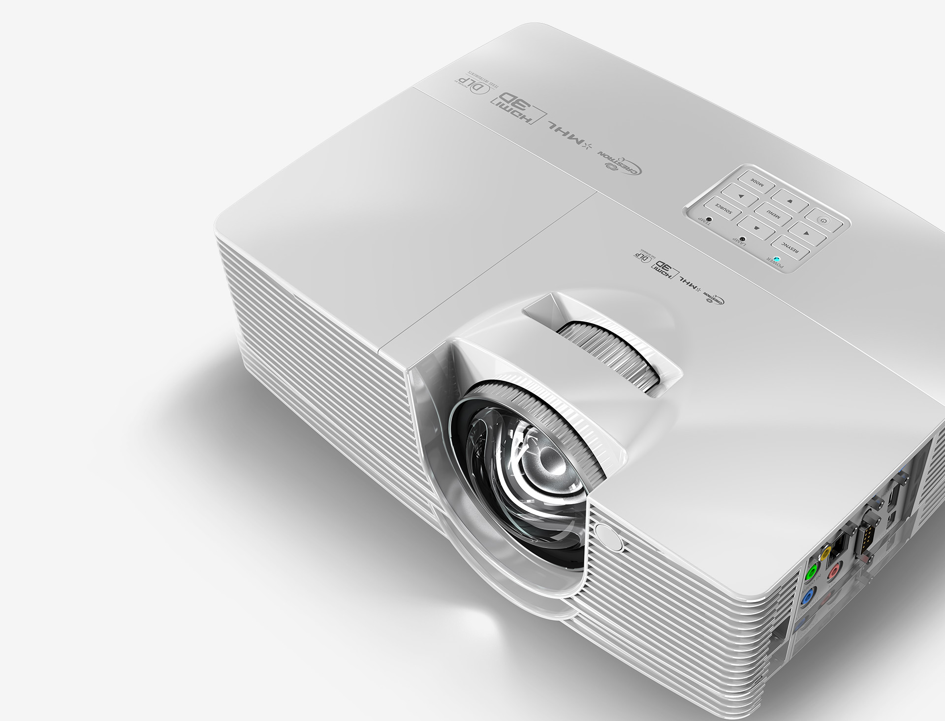Acer S1 projector angled down to the left