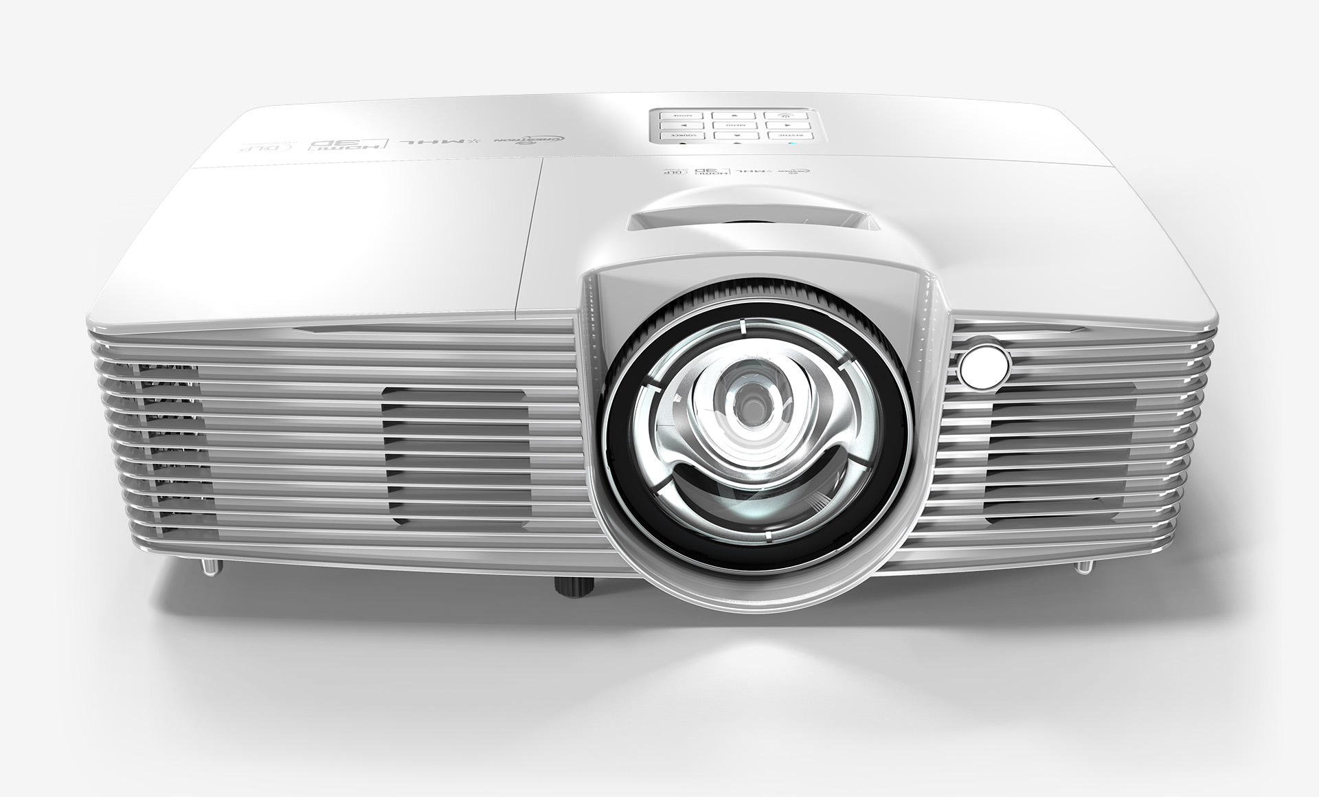 Acer S1 projector facing forward, angled down
