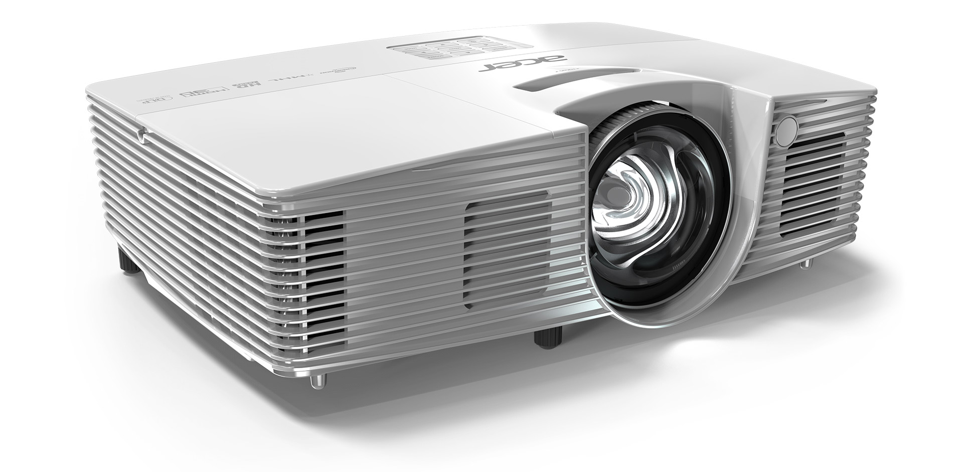 Acer S1 projector angled down to the right
