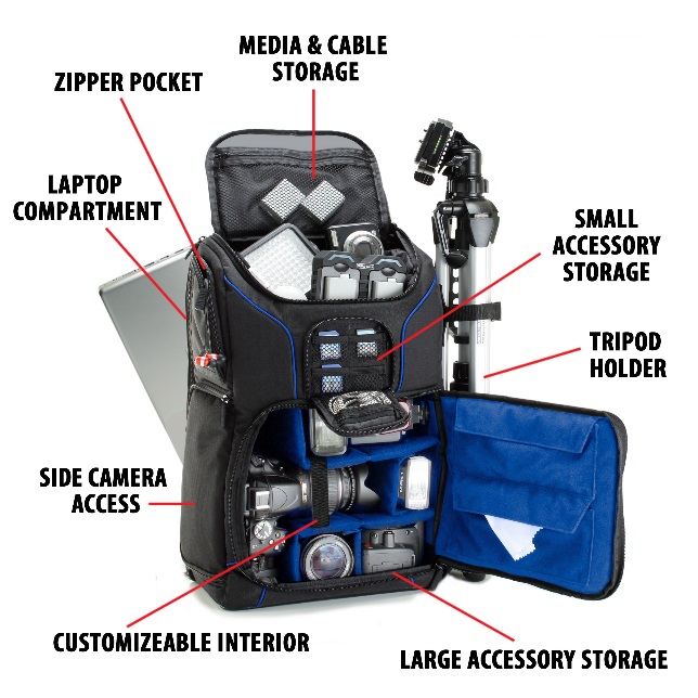 USA Gear Digital SLR Camera Backpack