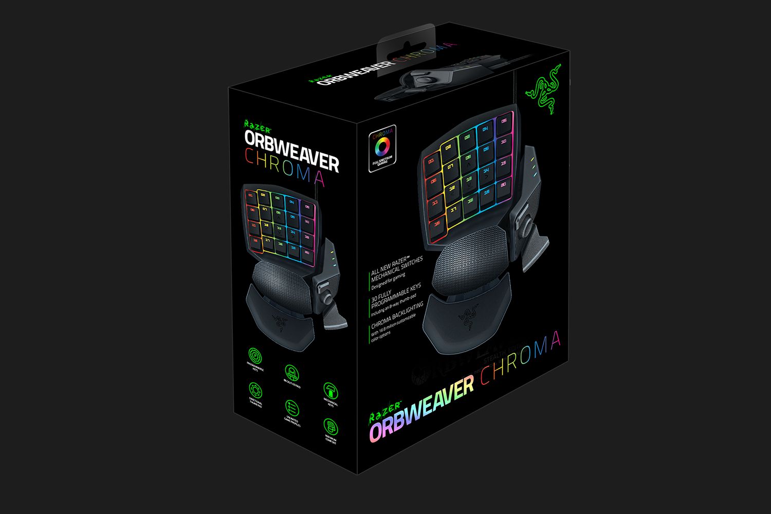 NeweggBusiness - Razer Orbweaver Chroma: Green Mechanical Switch