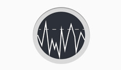 a round spectral analysis logo
