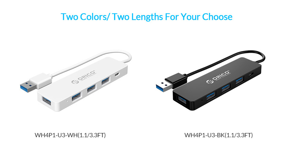 ORICO Multi USB3.0 HUB 5Gbps 4 Ports USB Splitter OTG Adapter