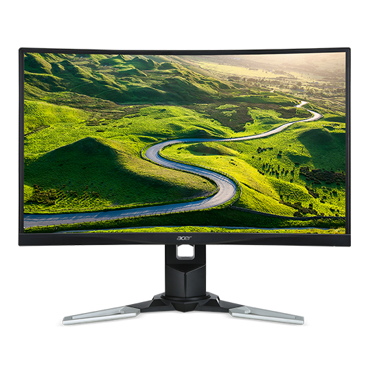 XZ271 monitor with mountain view as screen