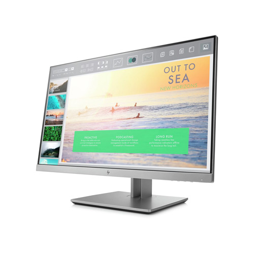 an out to sea PPT as screen of the monitor