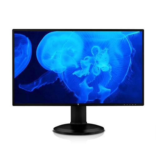 a blue Jellyfish as screen of the monitor
