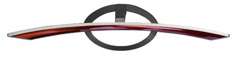 Slim Curved Body with Contemporary Metal Design