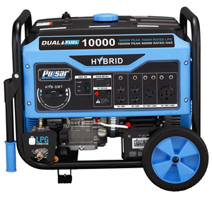 Pulsar Dual Fuel 10000w Generator with Switch & Go Technology