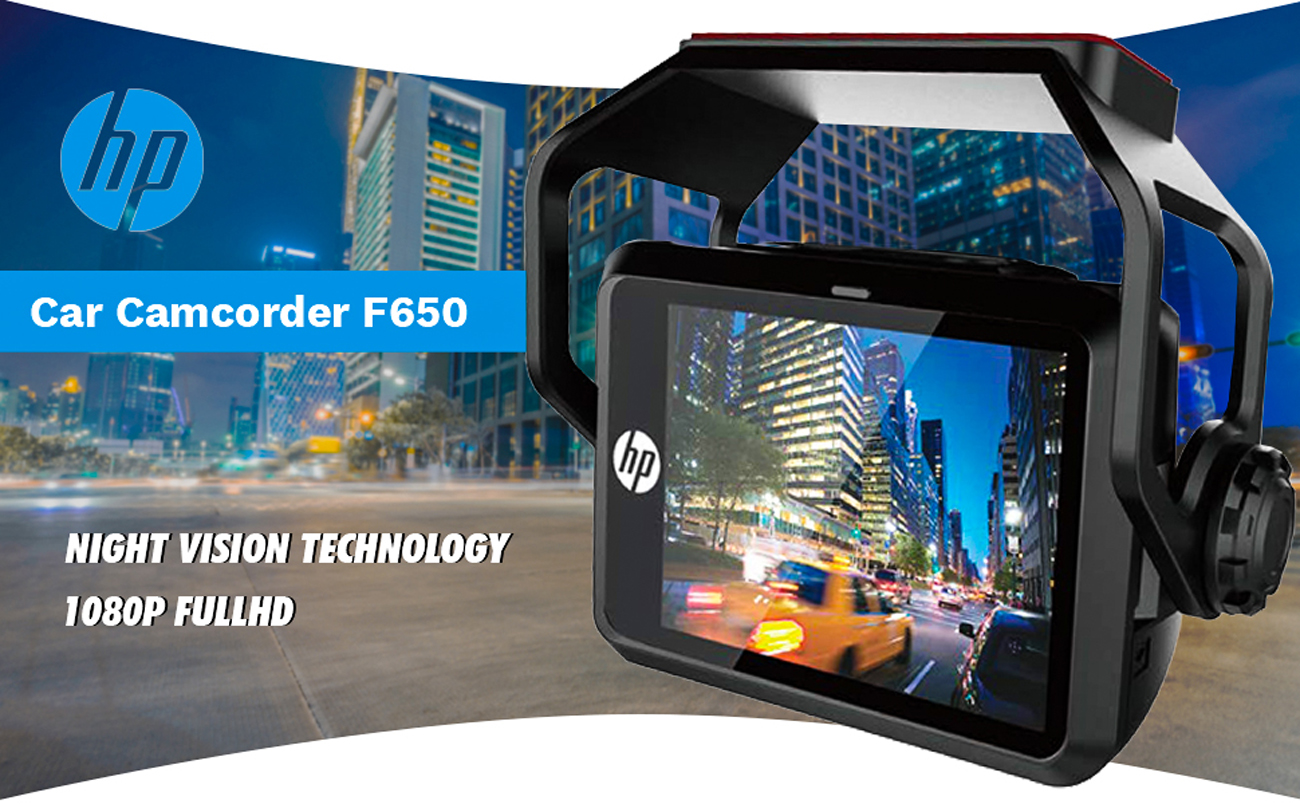 HP F560G Full HD 1080P Dual Dash Cam, 1080P Dash Cam Front and Rear,  Built-in GPS and G-Sensor, ADAS, Wide Angle Sony Starvis Night Vision Car  Dash