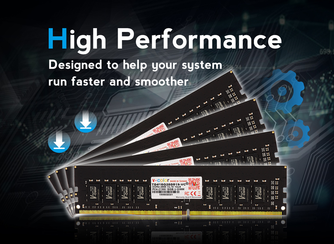 v-color UDIMM DDR4 Desktop Memory Ram