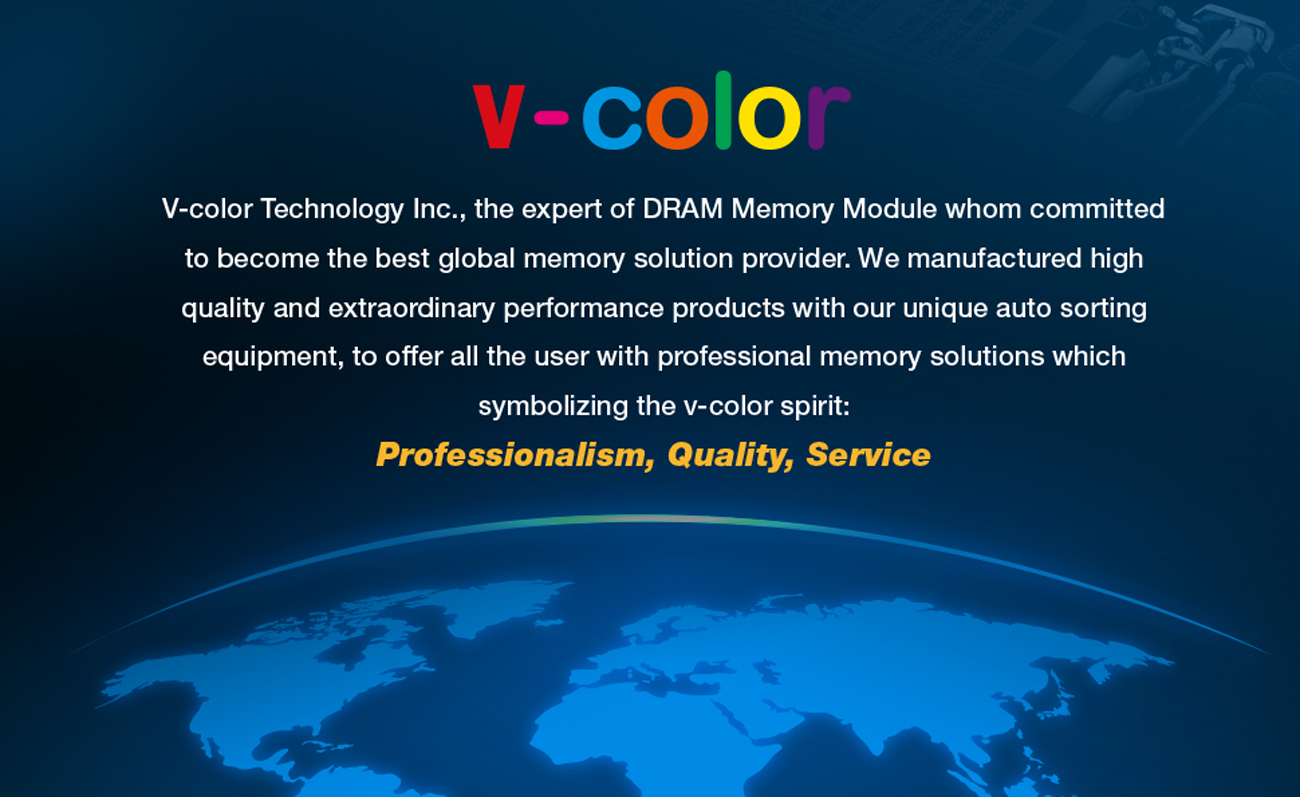v-color 8GB DDR4 DRAM 3200MHz (PC4-25600) CL22 1.2V U-DIMM Desktop ...