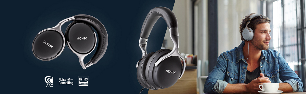 AH-GC25NC Premium Noise Cancellation Headphones facing forward