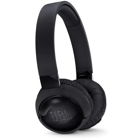 JBL T600BTNC Wireless On-Ear Active Noise-Cancelling Headphones Facing forward