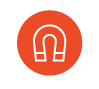 Magnetic buds icon