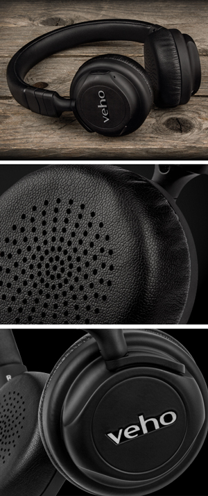 VEP-012-ZB5 - Veho ZB-5 On-Ear Wireless Bluetooth Headphones