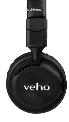 VEP-012-ZB5 - Veho ZB-5 On-Ear Wireless Bluetooth Headphones
