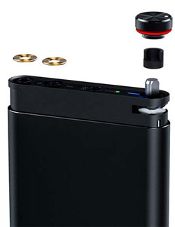 Stylish obconical volume knob