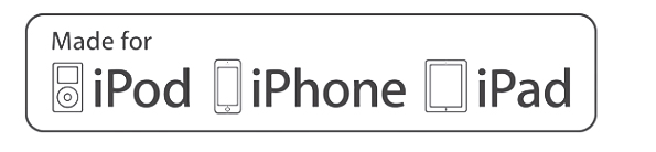 Official Apple MFi certification means perfect compatibility with iOS