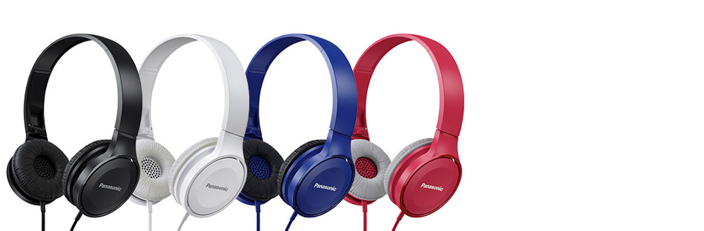 Four colors Panasonic Lightweight On-Ear Headphones