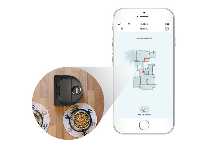 a smartphone setting No-Go Lines