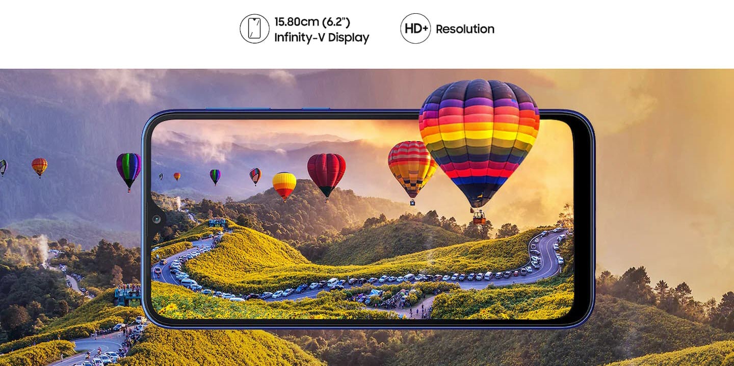 Infinity-V display showing a mountain with above