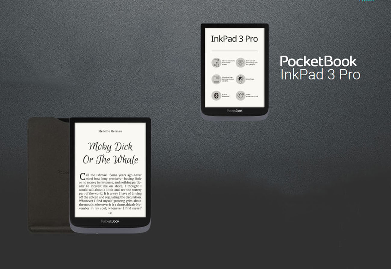 PocketBook InkPad 3 Pro Grey, 7,8 E Ink® Carta™ (1404 × 1872), SMARTlight,  IPX8, Metallic Grey, Dual Core (2×1 GHz), Operative memory: 1 GB, Flash  memory: 16 GB, Accumulator: 1900 mAh 