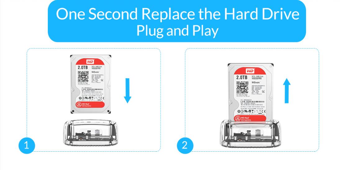 ORICO Transparent 3.5 inch External Hard Drive