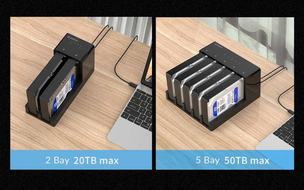 Ripley - ORICO USB 3.0 A SATA DUAL BAY CAJA DE ESTACIÓN DE ACOPLAMIENTO  PARA DISCO DURO EXTERNO DE 2.5 O 3.5 EN HDD SSD