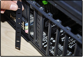 Installation Guide: Step 1, open chassis side cover