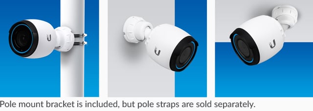 G4 Pro camera can be mounted in different places such as pole, wall or ceiling.