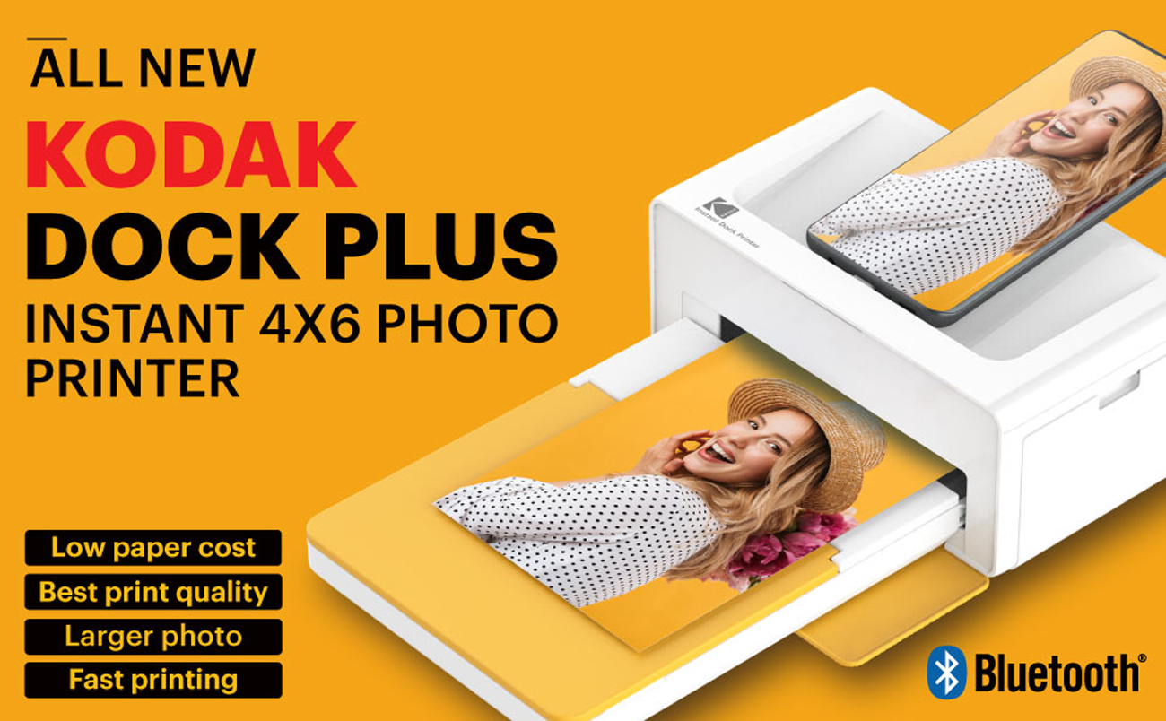 4x6 Photo Printer  Kodak Dock Plus Portable Bluetooth Instant Photo Printer  – Kodak Photo Printer