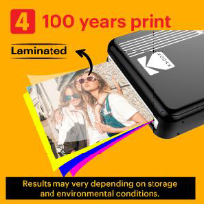 Kodak Photo Printer Mini 2 (Black) KODMP2B B&H Photo Video