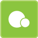 A large circle and smaller circle icon